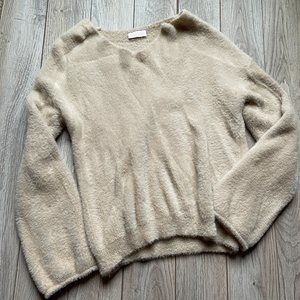 Fuzzy Cream Sweater - Medium